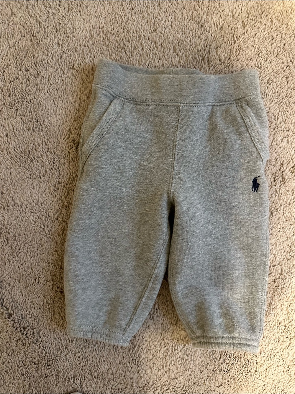 Worn once - 9m Ralph Lauren Grey Kids Sweatpants
